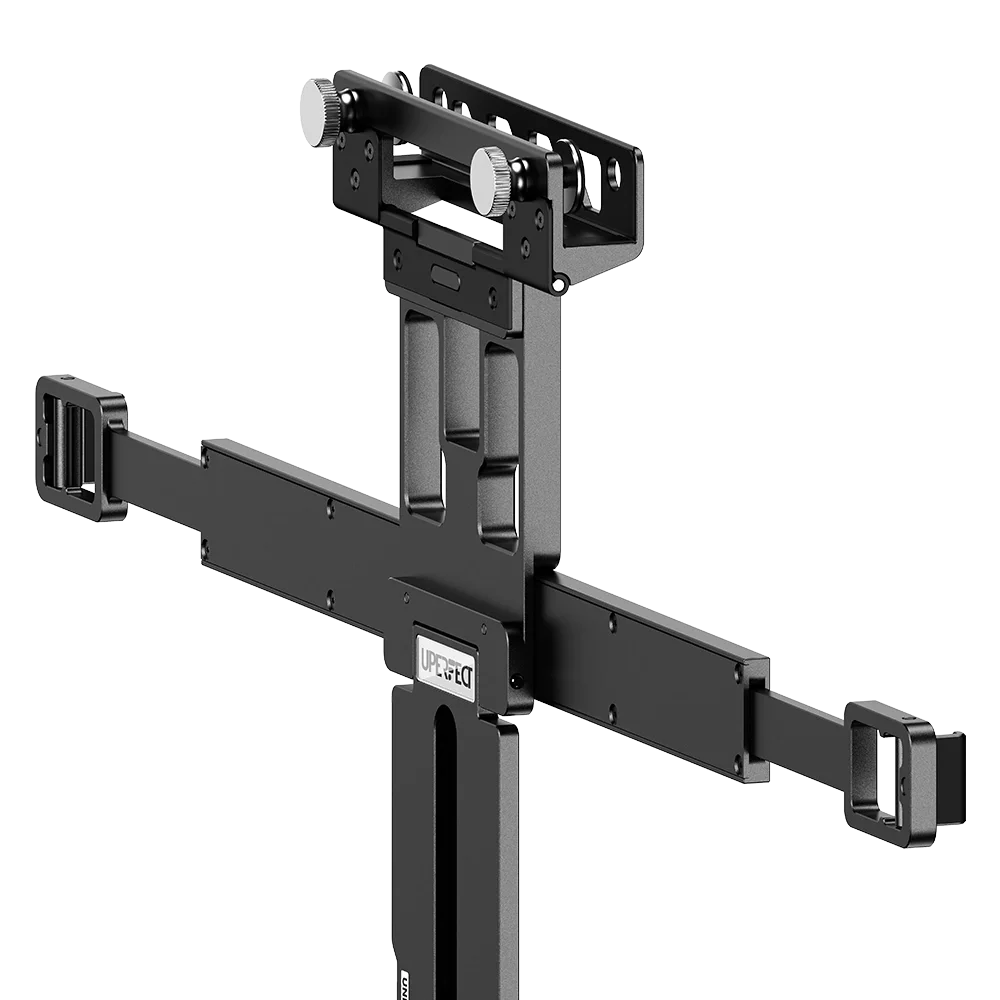 UPERFECT Floating Stacked Portable Monitor Stand for Flexible Dual Screen Setup Adjustable Aluminum Clamp For Laptop Screens