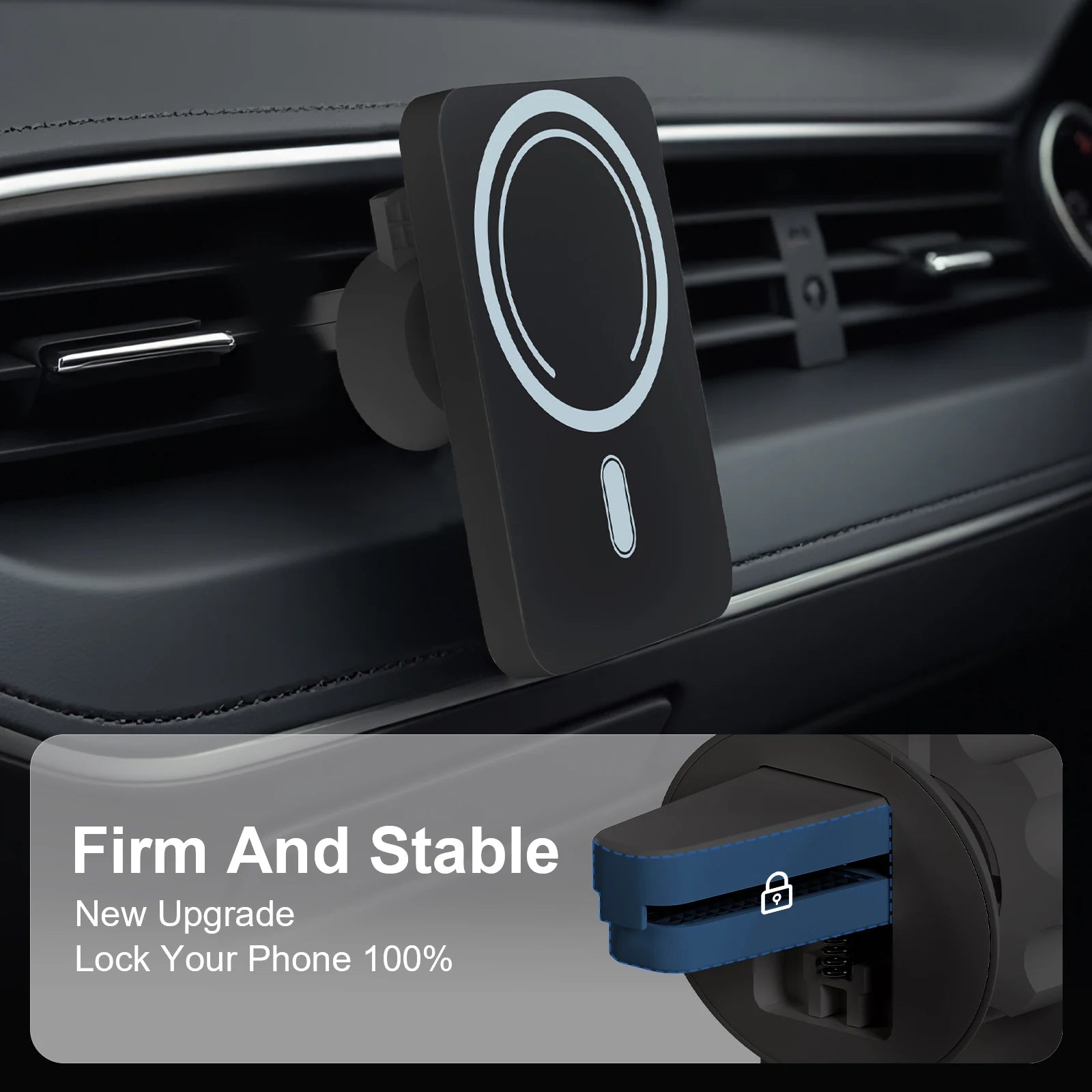 Magnet Wireless Car Charger 15W Phone Holder Car Air Vent Fast Charging Pad For Magsafe iPhone 17 16 15 14 13