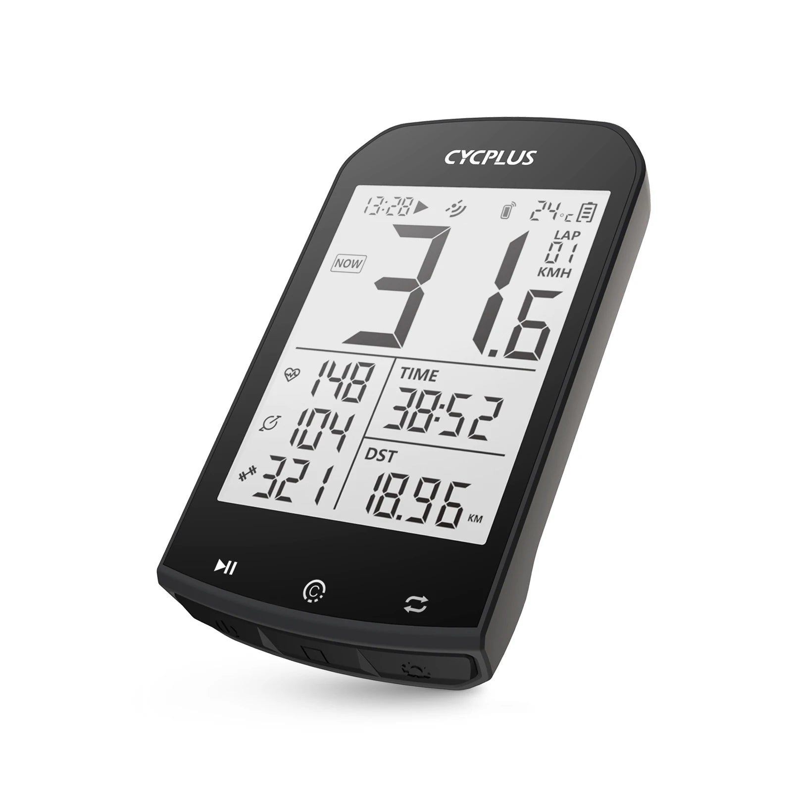 CYCPLUS M1+Z1 Cycling GPS Wireless Bike Computer With BLE 5.0/ANT+ with 2.9