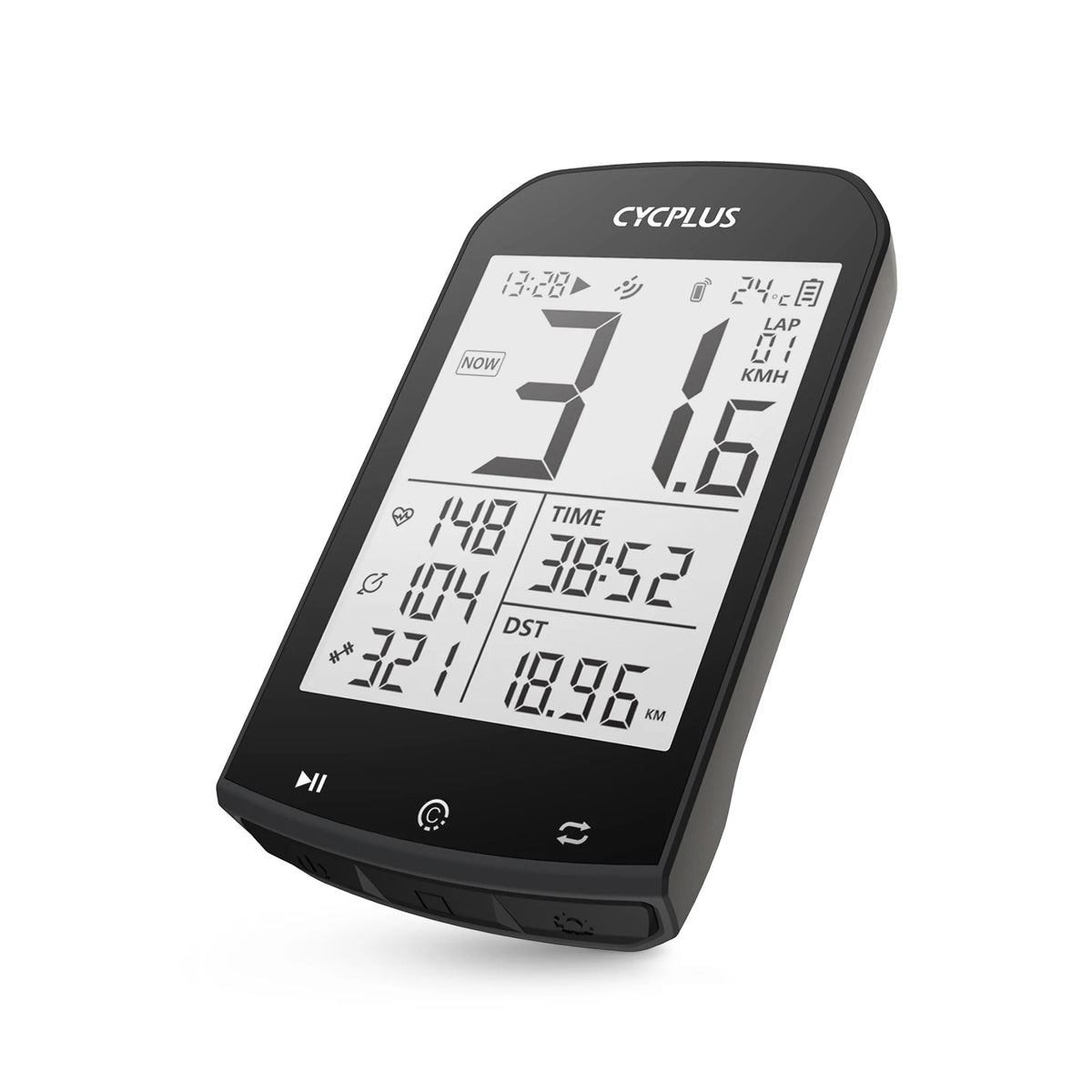 CYCPLUS M1+Z1 Cycling GPS Wireless Bike Computer With BLE 5.0/ANT+ with 2.9