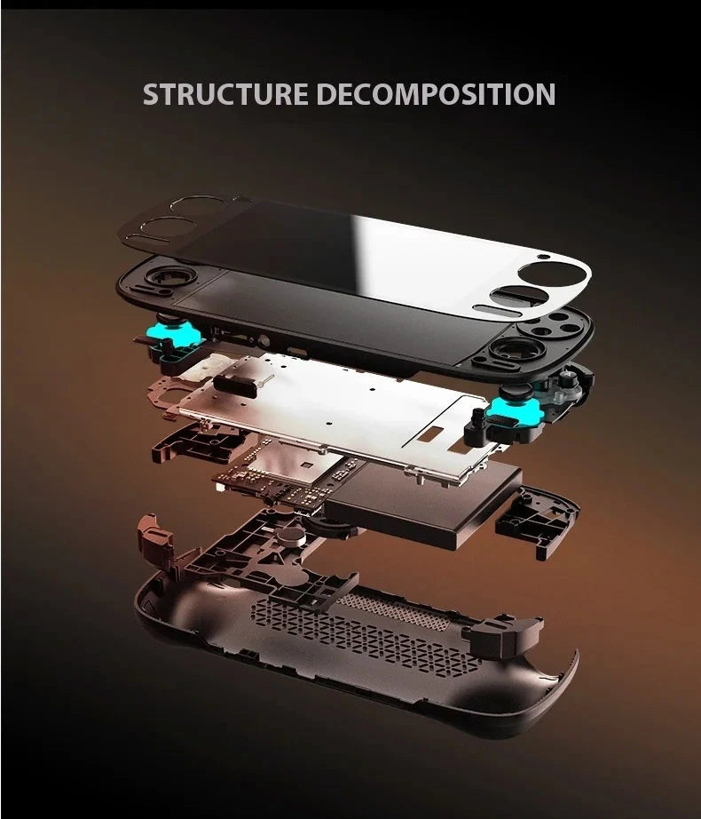 Retroid Pocket 5 Handheld Game Console 5.5'' AMOLED Screen Android13 Joystick RGB Lighting Effect Active Cooling Video Games