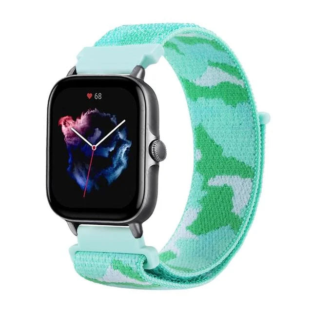 Nylon Loop Band For Amazfit GTS 4/3/3pro/2e/GTS 2 Mini/GTR 4 47mm/GTR 2/Stratos 2 3 Strap For Amazfit Bip 3 Pro Correa