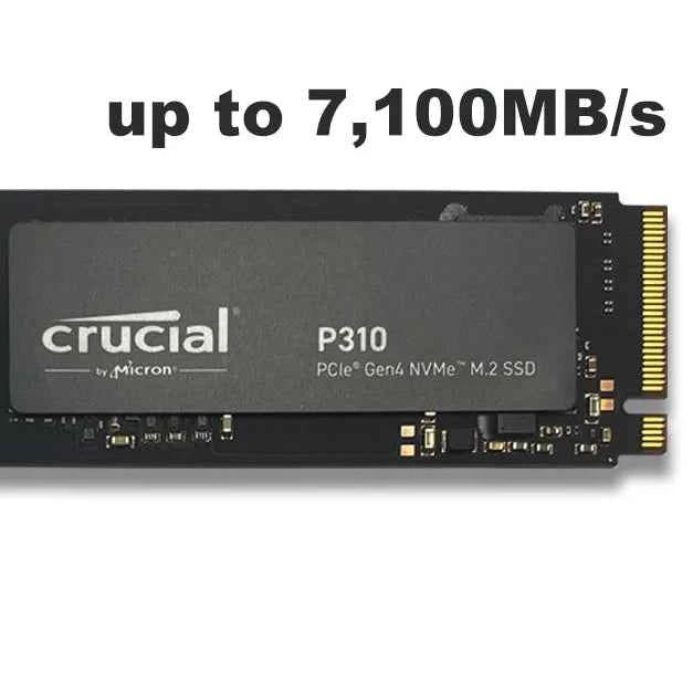 Crucial P310 1TB 2TB 2280 PCIe Gen4 3D NAND NVMe M.2 SSD–Up to 7,100 MB/s,Internal Solid State Drive (PC)(OEM PACKAGE)