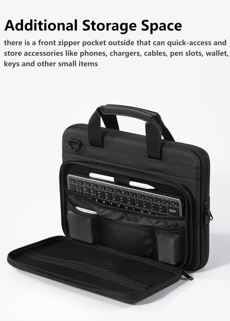 14 15.6 inch Laptop Case Hard Shell Laptop Shoulder Bag Men Women Business Briefcase for MacBook Pro 16 M4 Huawei Lenovo HP Dell