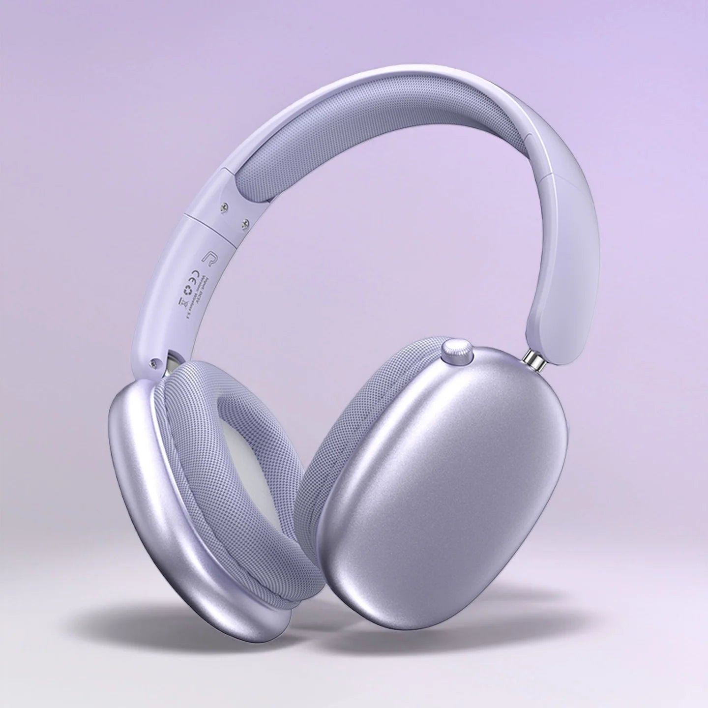 Wireless Bluetooth Headphones Over-Ear, Hi-Res Audio, Sport Headphone, Foldable Stereo, Travel Headphones, Silver