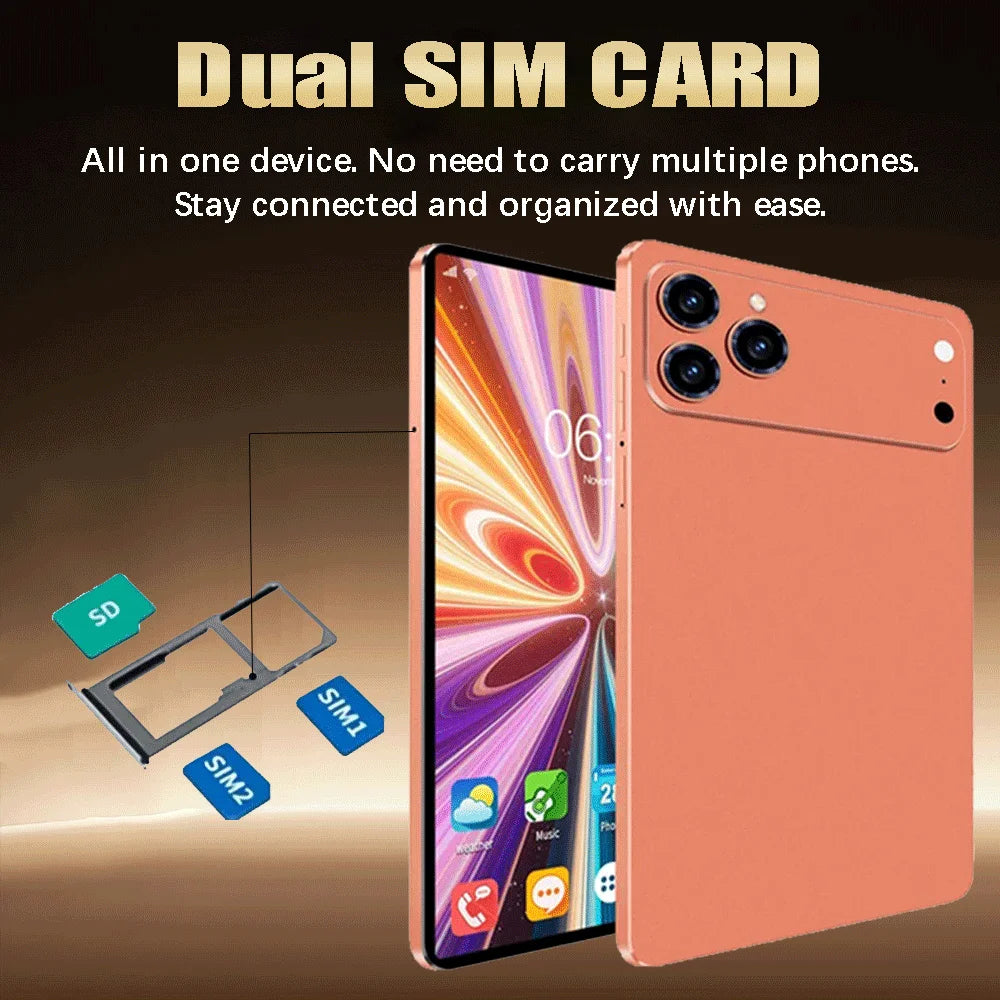 2026 NEW Pad 17 Pro Max Tablet PC 11inch 24GB+2TB Tablets Android 16 Snapdragon8gen3 Tablette PC 20000mAh 5G Dual SIM Mini PC