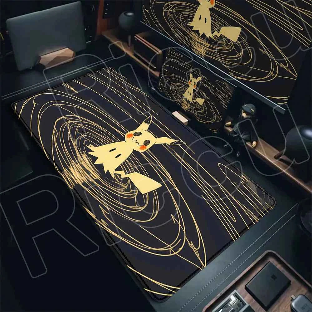 XXL Large Mouse Pad Pokemon Mimikyu Office Mats Carpet Laptop Locking Edge Game Keyboard Desk Mat Rug Mousepad Rubber Table Mat