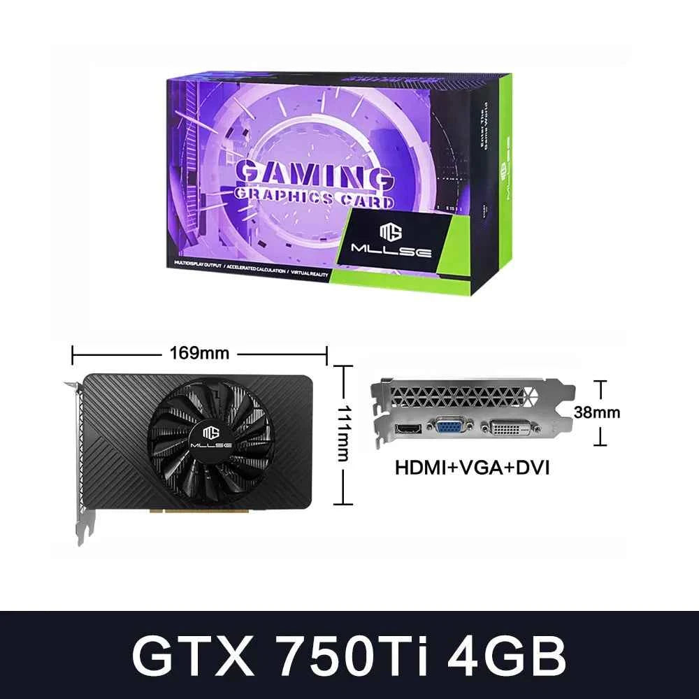 MLLSE GTX 750 / GTX 750Ti 4GB Graphics Card – GDDR5, PCIe 3.0x16