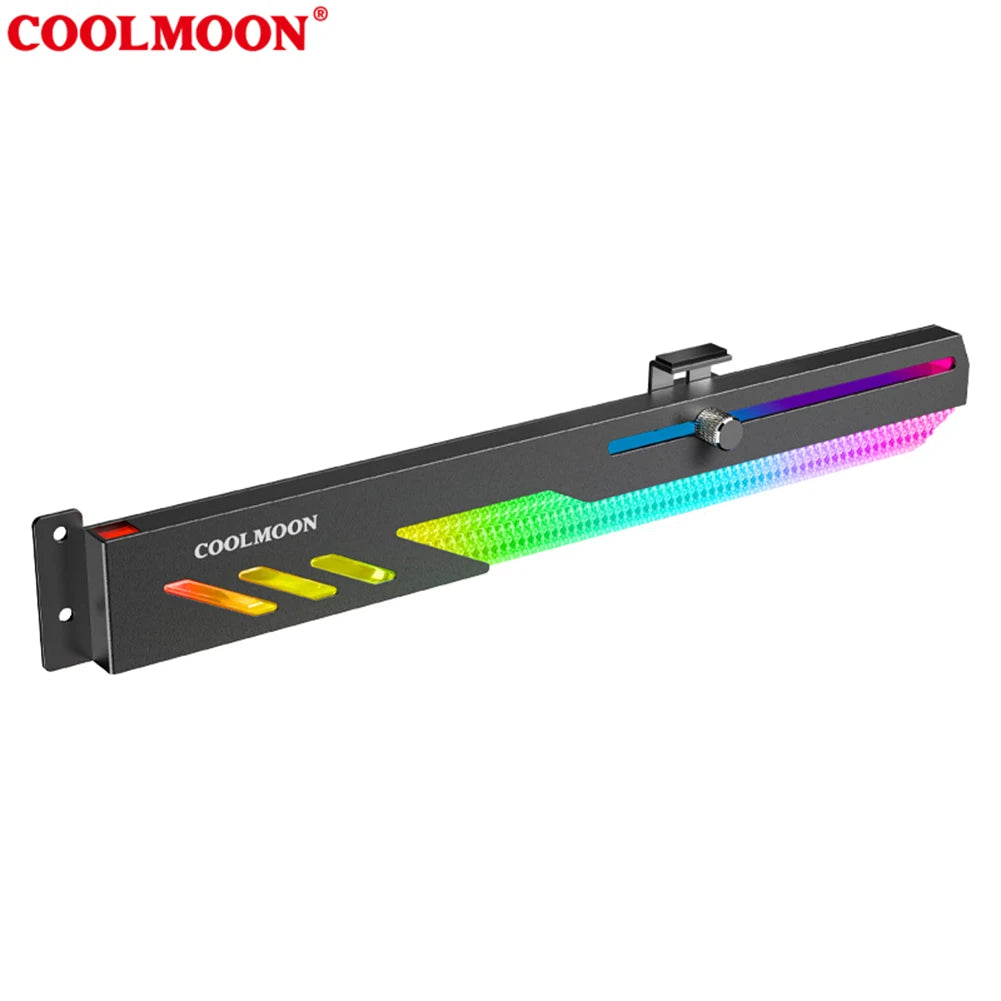 Customized Video Card Stand GT8 Horizontal Graphics Card Bracket 5V 3Pin ARGB GPU VGA Holder Desktop PC Case DIY Accessories
