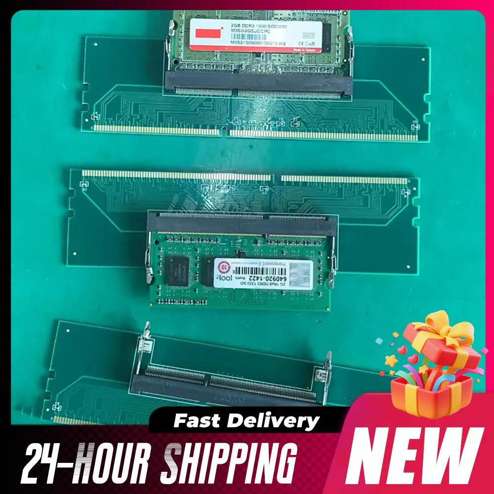 1-5PCS Laptop To Desktop Memory RAM DDR3 DDR4 Memory Adapter Connector Card SO-DIMM To PC DIMM Card DDR3 DDR4 Memory Adapter Sti