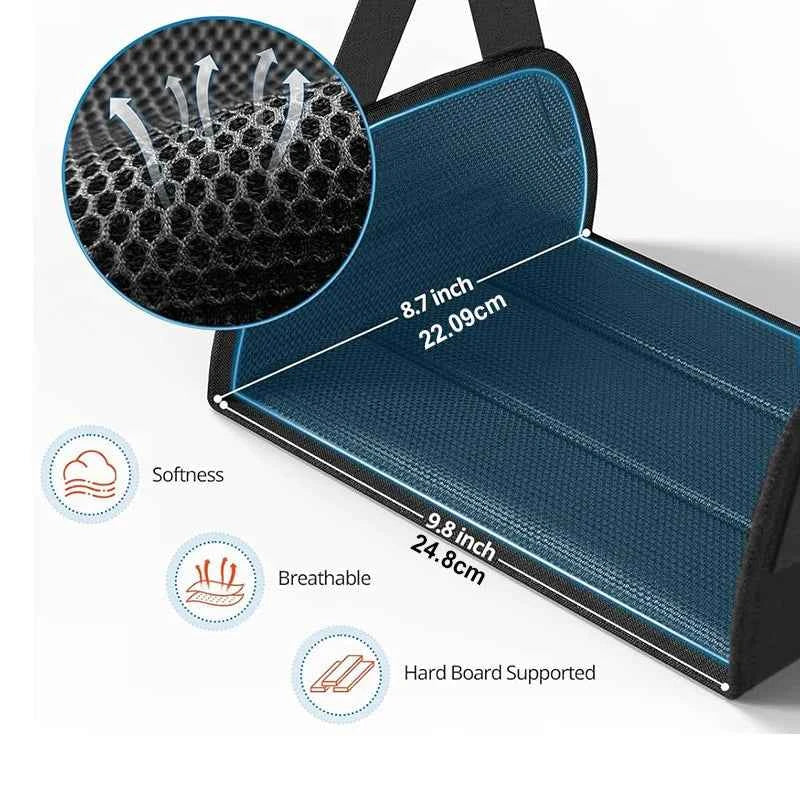 Portable Foot Hammock, Airplane Footrest ,Feet Rest with Adjustable Strap for Office Working, Plane Train Travel, Car