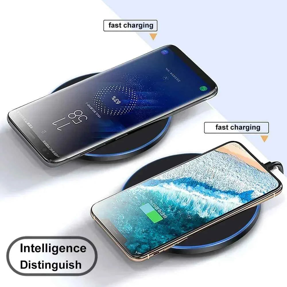 New Wireless Charger For iPhone 17 16 15 14 13 Pro Max Induction Fast Charging Pad Dock Station For Samsung S24 Xiaomi Huawei