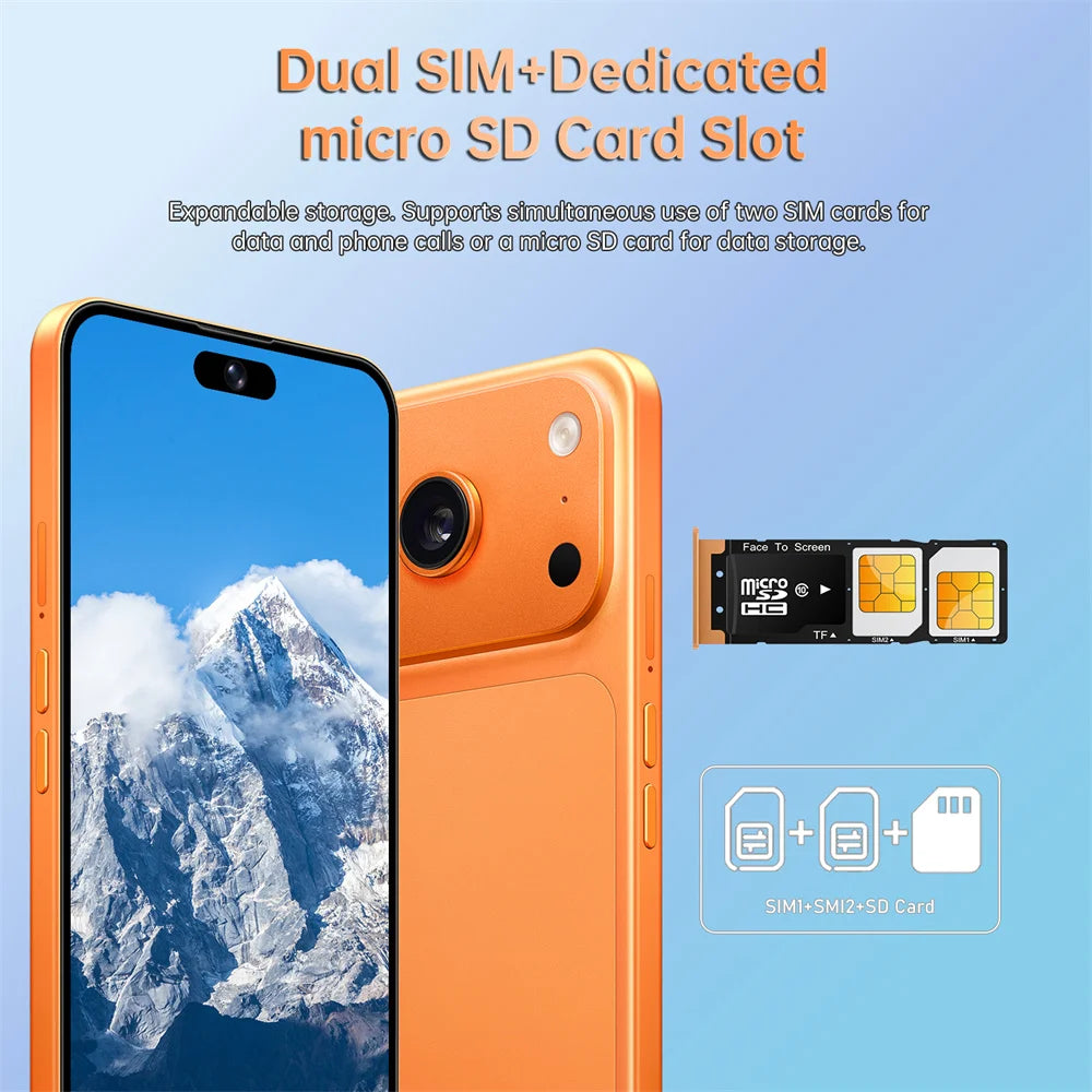 NEW SALE Silicone Protective Covers Are Used for i17 Pro Max 5G Mobile Cell Phones Accessories 7.3inch Android Smartphone Case