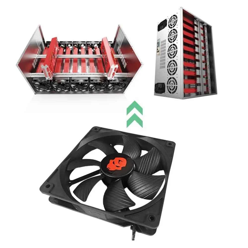 12cm 3000RPM Fan Cooling 12V PC Case Radiator Cooler 120MM Big 4Pin Desktop Chassis Workstation Cabinet Heatsink Fan Server Fans