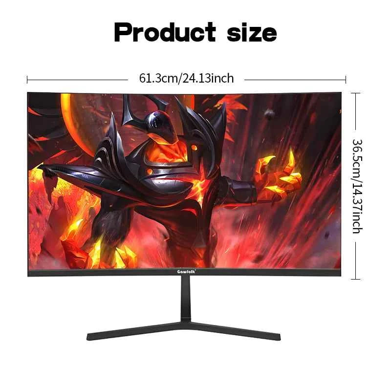 27 inch Curved Gaming Monitor,144Hz/180Hz PC Monitor Full HD 1080P, Frameless 1800R Computer Display with FreeSync DP, HDMI Port
