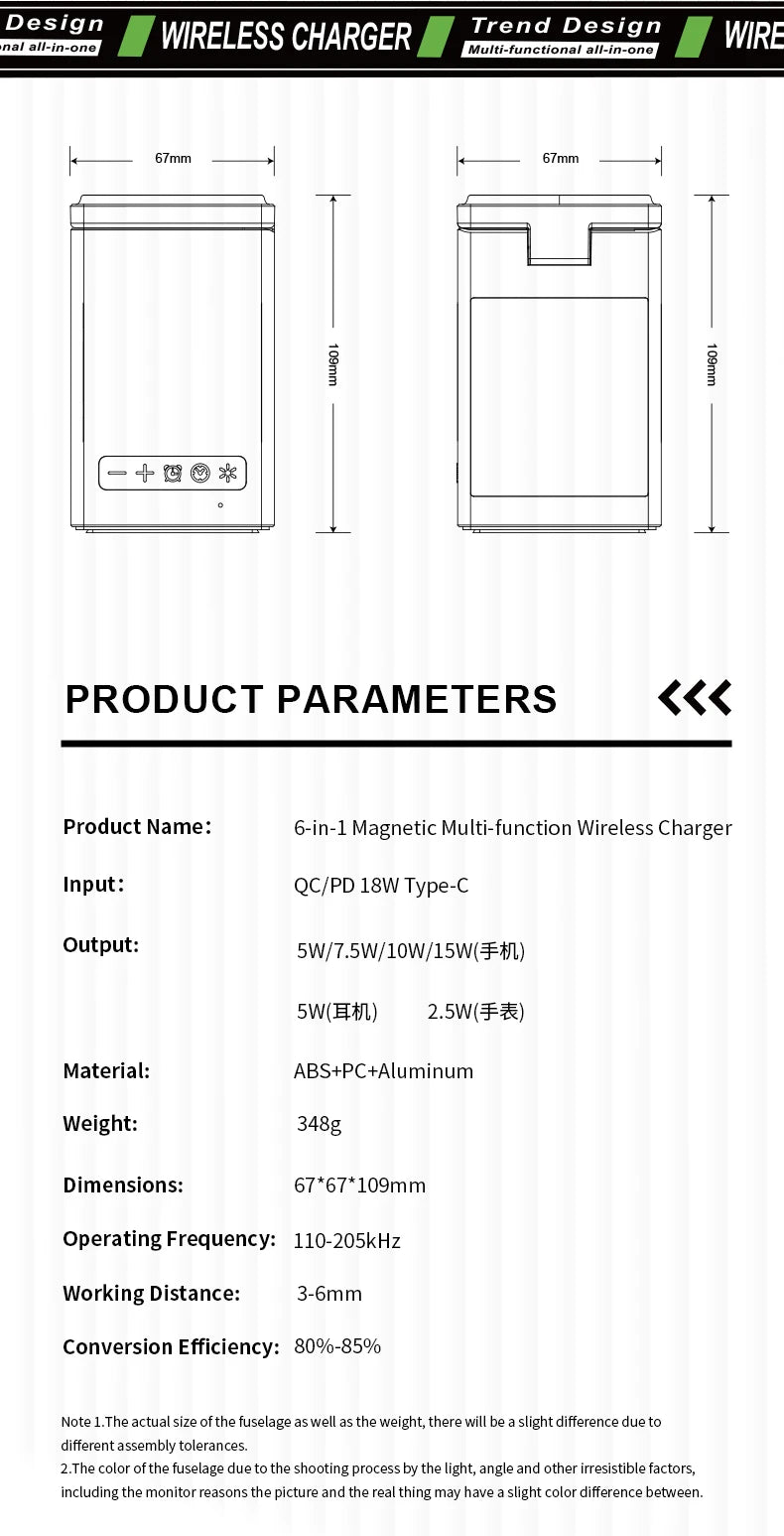 Qi2 3 in 1 Wireless Charger With Bluetooth Speaker For iPhone 17 16 15 14 13 12 Fast Charging Station For Apple Watch 10 9 8 7 6