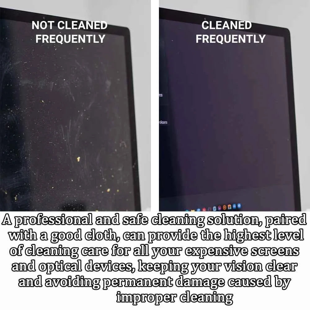 Universal Screen Cleaner Spray Kit with Polishing Cloth for Computer Laptop Monitor TV Phone LCD LED Dust Fingerprint Remover