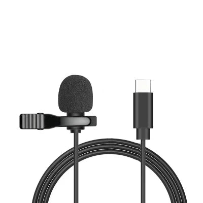 Portable Lavalier Mini Microphone Condenser Clip-on Lapel Mic Wired USB 3.5mm Type-C Microfon For Phone for Laptop PC Smartphone - WinSupport Tech