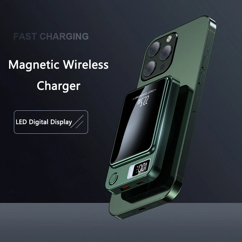 Magnetic Wireless Power Bank 50000mAh 22.5W Fast Charging External Battery Charger for Huawei Samsung iPhone PD 20W Powerbank