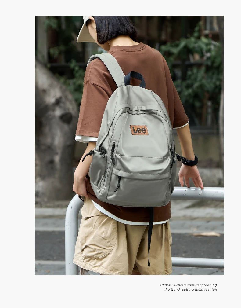 LEE Lightweight 16 Inch Laptop Backpack Women Man Oxford Middle High School Bag Large Capacity Teenage College Student Schoolbag