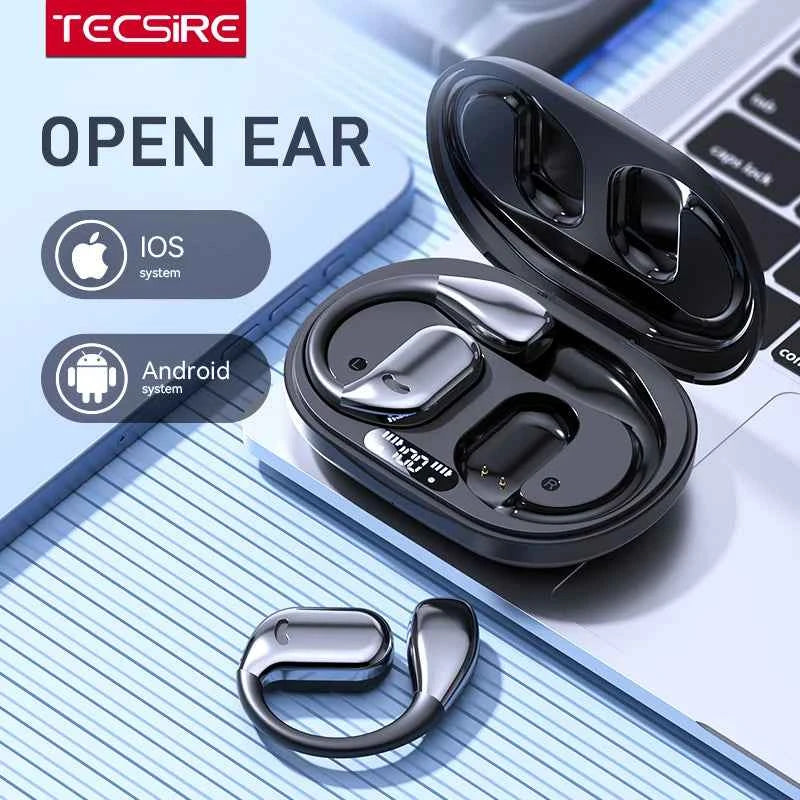 Tecsire Wireless Earbuds OWS Earphones Bluetooth Ear Hook HiFi Stereo Waterproof For Sports Fitness