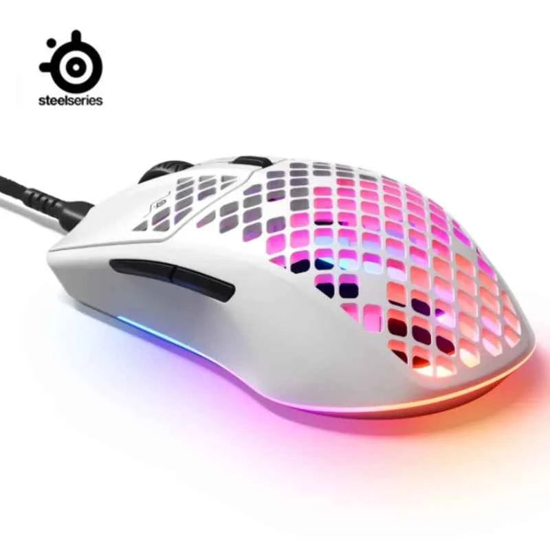 SteelSeries Aerox 3 Wired Gaming Mouse 8500 CPI TrueMove Core Optical Sensor Ultra-lightweight Water Resistant Design Game Mice
