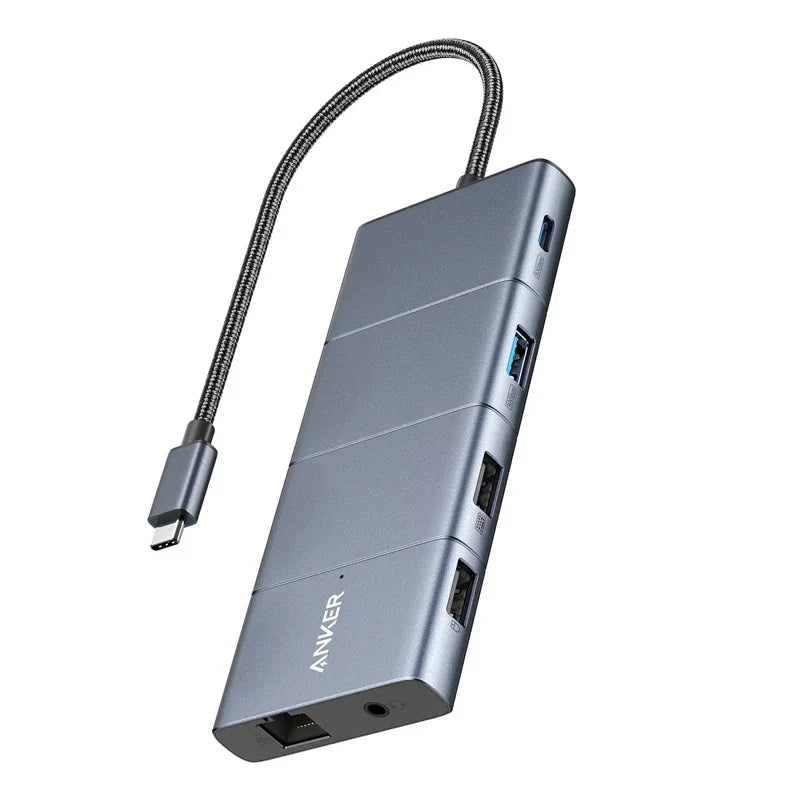 TLF Anker 565 USB-C Hub 11-in-1 Docking Station with 10Gbps USB-C and USB-A Data Ports, 4K  and DisplayPort,2 Data Ports for