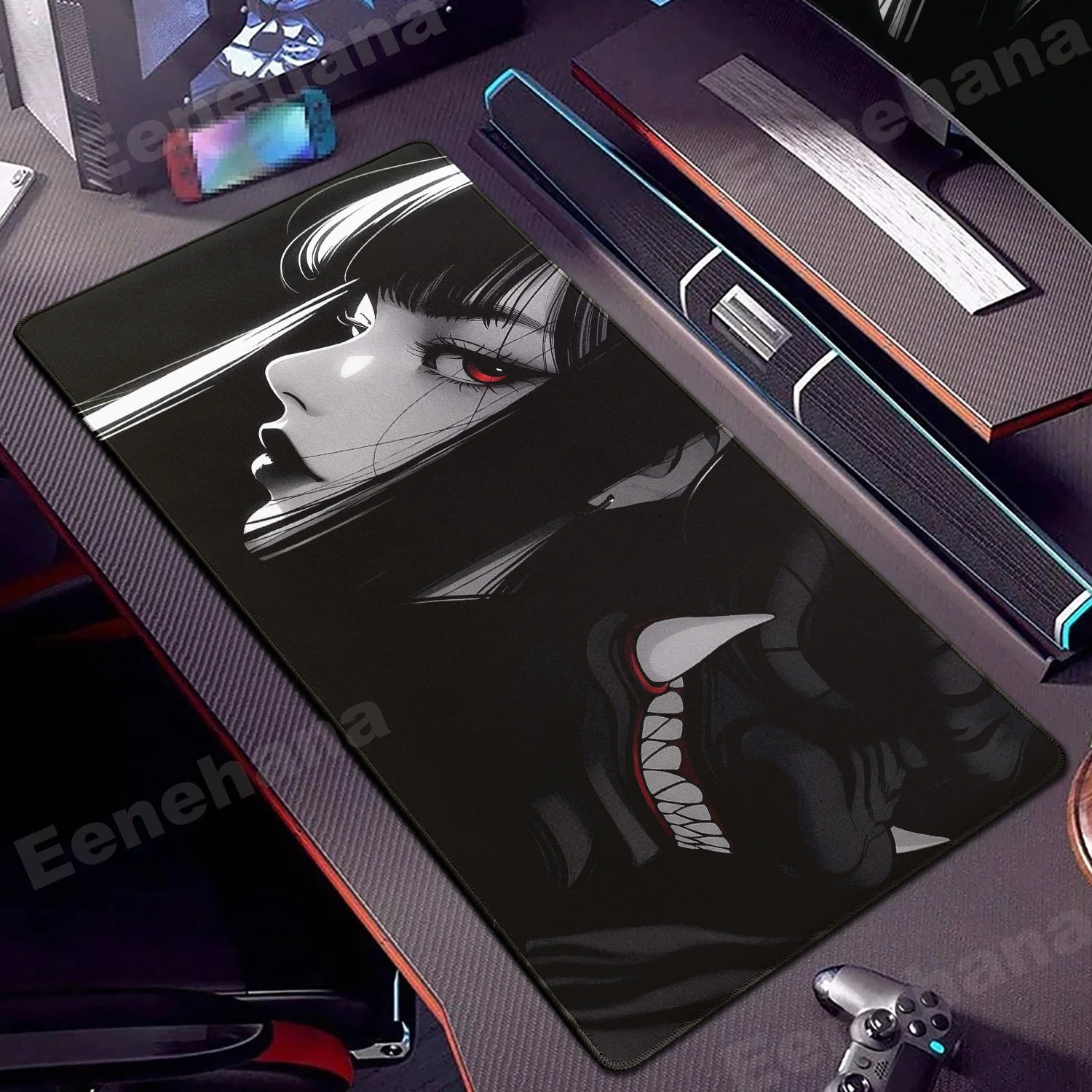 Janpanese Mask Girl Mouse Pad 90x40CM non-slip Gaming Mousepad Gamer E-Sports Mouse Mat Game Mechanical Keyboard XXL Desk Mat - WinSupport Tech