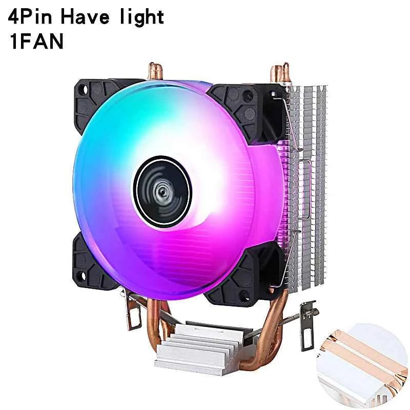 CPU Radiator PC 2/4/6 Heat Pipe Cooling 90mm Fan For LGA115x 1200 2011 x79 x99 E5 2066 1700 2099 i3 i5 i7 AMD
