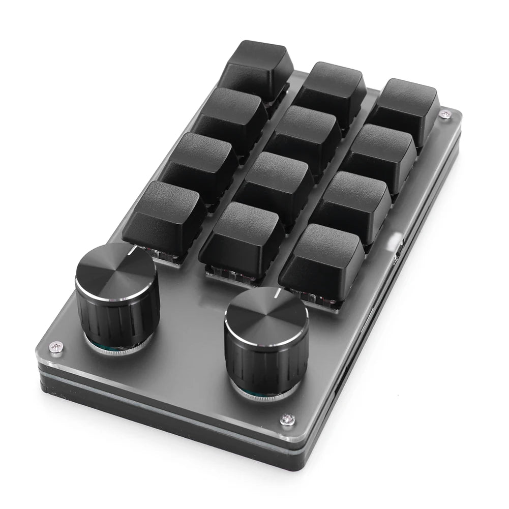USB Custom Keyboard Volume Button Knob Programming Macro Gaming Hotswap Keypad Mechanical Red Switch Keyboard 3/9/12 Key