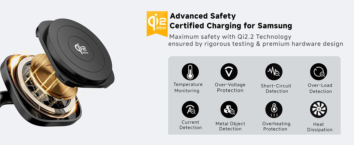 25W Magnetic Wireless Charger Stand Bluetooth Speaker Fast Charging For iPhone Samsung S26 S25/Z Fold 7 Galaxy Watch Ultra 8 7