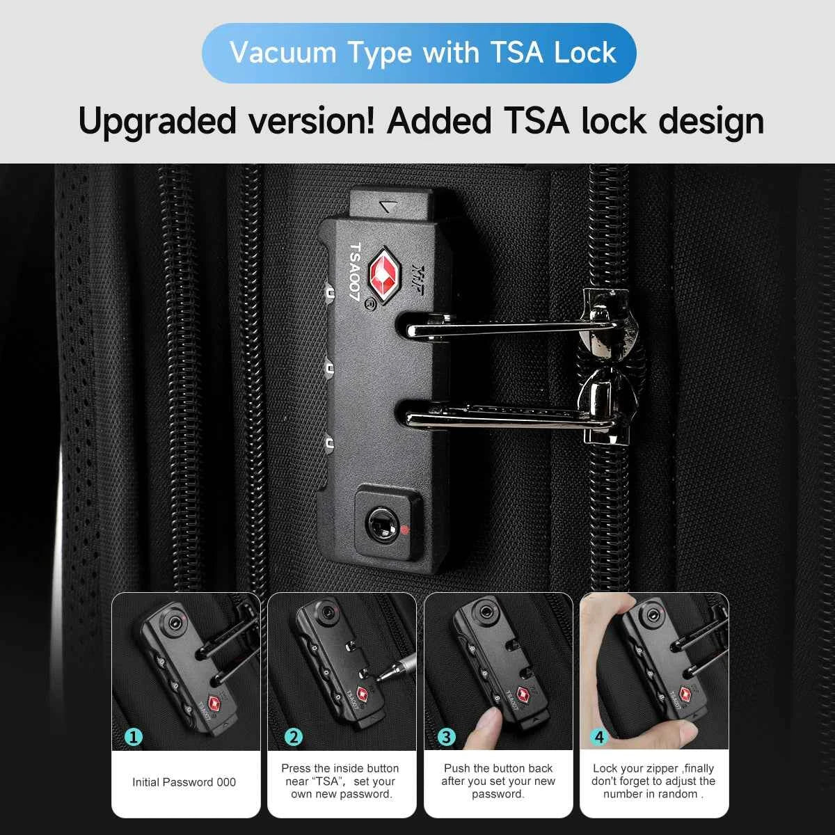 Tigernu Vacuum Compression Backpack Men Women Expandable Travel Backpacks Luggage With USB Large Capacity For 17 Laptop Back