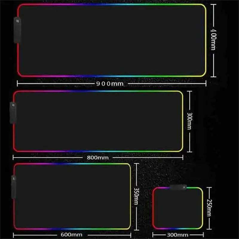 Universe RGB Gaming Mousepad Space Mouse Mats LED Large Gamer Backlit Mousepads XXL Keyboard Pads Luminous Deskmat Mouse Pad