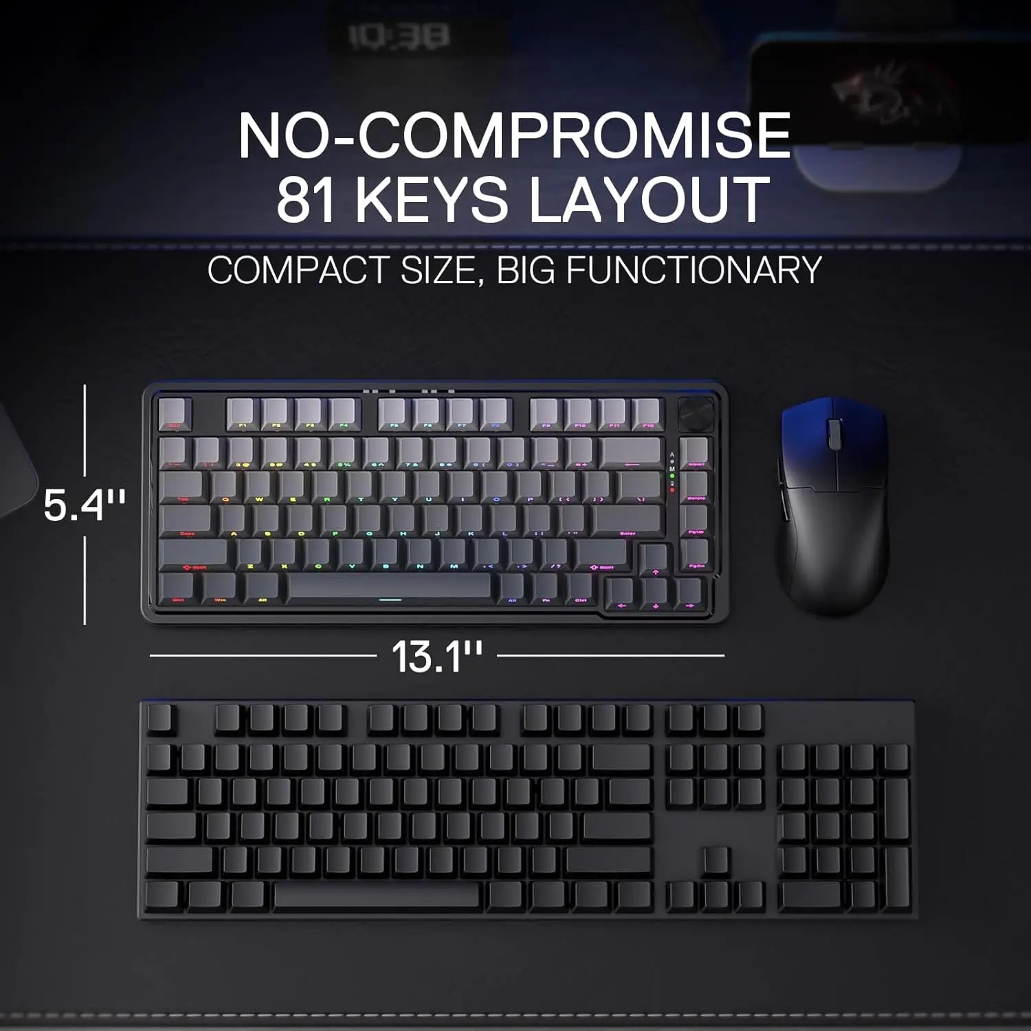 Redragon K673 GB 75% Wireless Keyboard