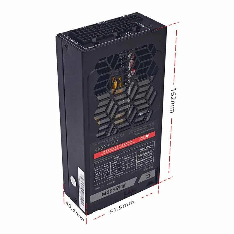 METALFISH Flex 500/600W 80PLUS GOLD Full Modular Power Supply Flex-ATX 1U PSU For ITX Mini PC POS NAS GPU Dock 90~264V