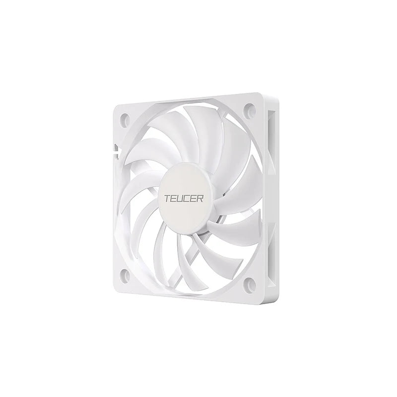 TEUCER UT-8010 Slim 80MM PC Case Fan 800-3000RPM Intelligent Temperature Control 8CM Thickness 10mm Black Cooling Fan