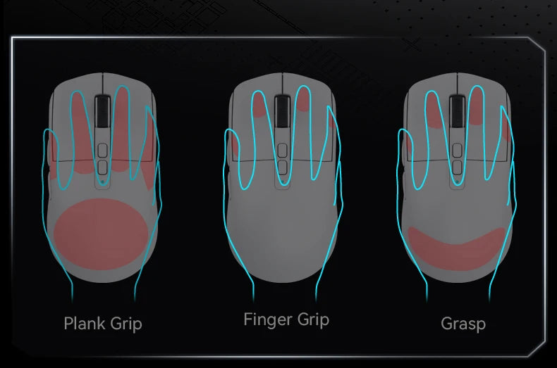 ATTACK SHARK X6 Wireless Macro Gaming Mouse PAW3395 26000 DPI Tri-Mode Wired/2.4G/BT5.2 Connection Magnetic Charging Base Mouse