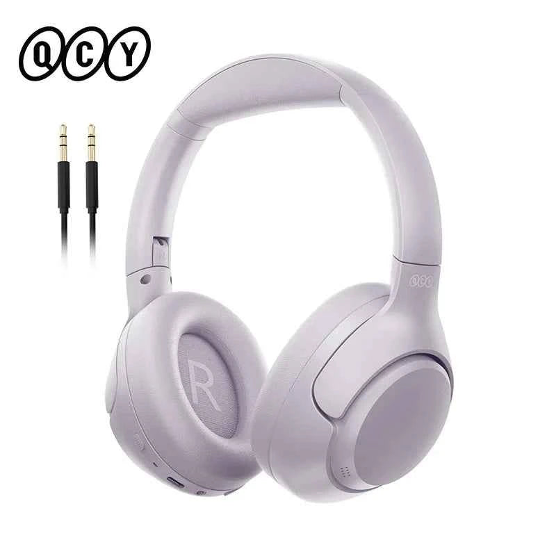 QCY H3 ANC Wireless Headphones Bluetooth 5.4 Hi-Res Audio Over Ear Headset 43dB Hybrid Active Noise Cancellation Earphones 60H