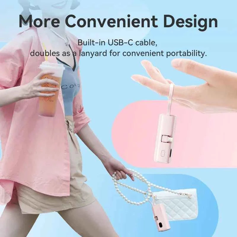 Vention Power Bank 4800mAh PD 22.5W Fast Charging Mini Portable PowerBank for iPhone 15 14 13Pro Max Xiaomi Huawei Phone Charger