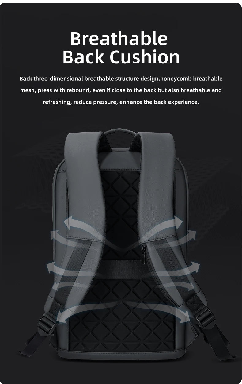 Heroic Knight Laptop Work Backpack Slim Men Waterproof Multifunctional 15.6