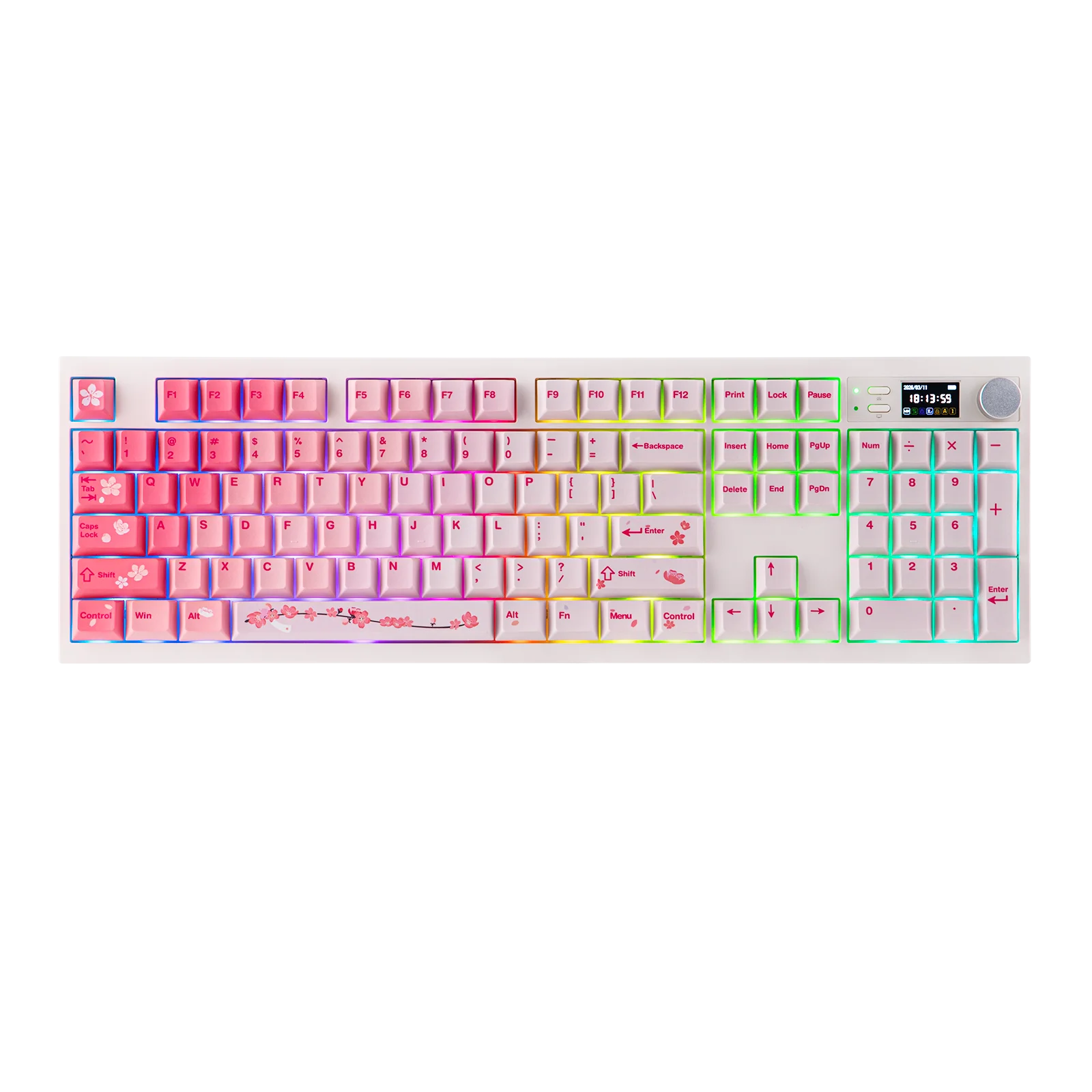 EPOMAKER QK108 100% Full-Sized Layout Wired/BT/2.4Ghz Wireless Mechanical Keyboard with QMK/VIA Custom & RGB Backlights