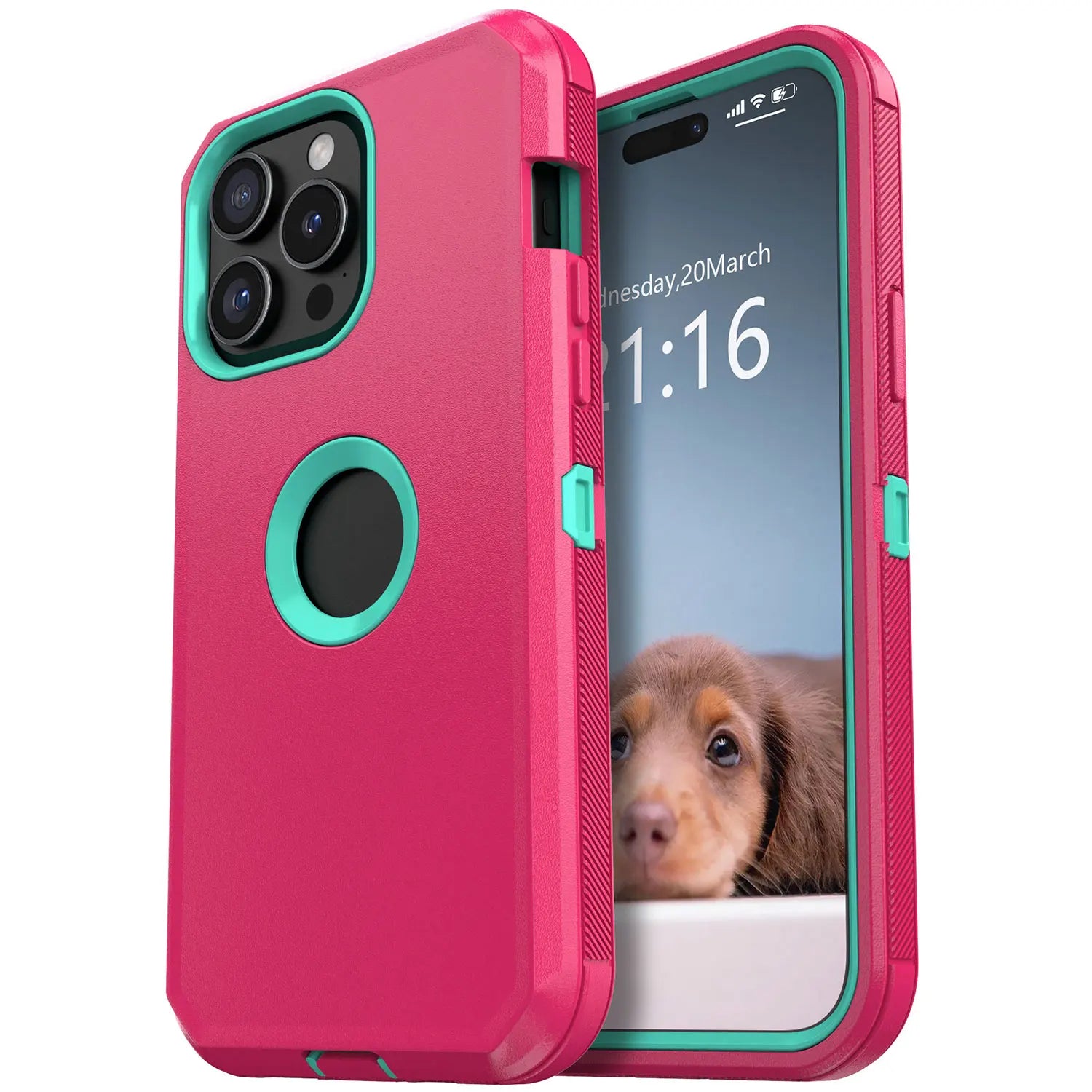 For iPhone 14/14 Plus/14 Pro Shockproof Phone Case Rugged Hybrid Heavy Duty Soft Protective Cover With Belt Clip