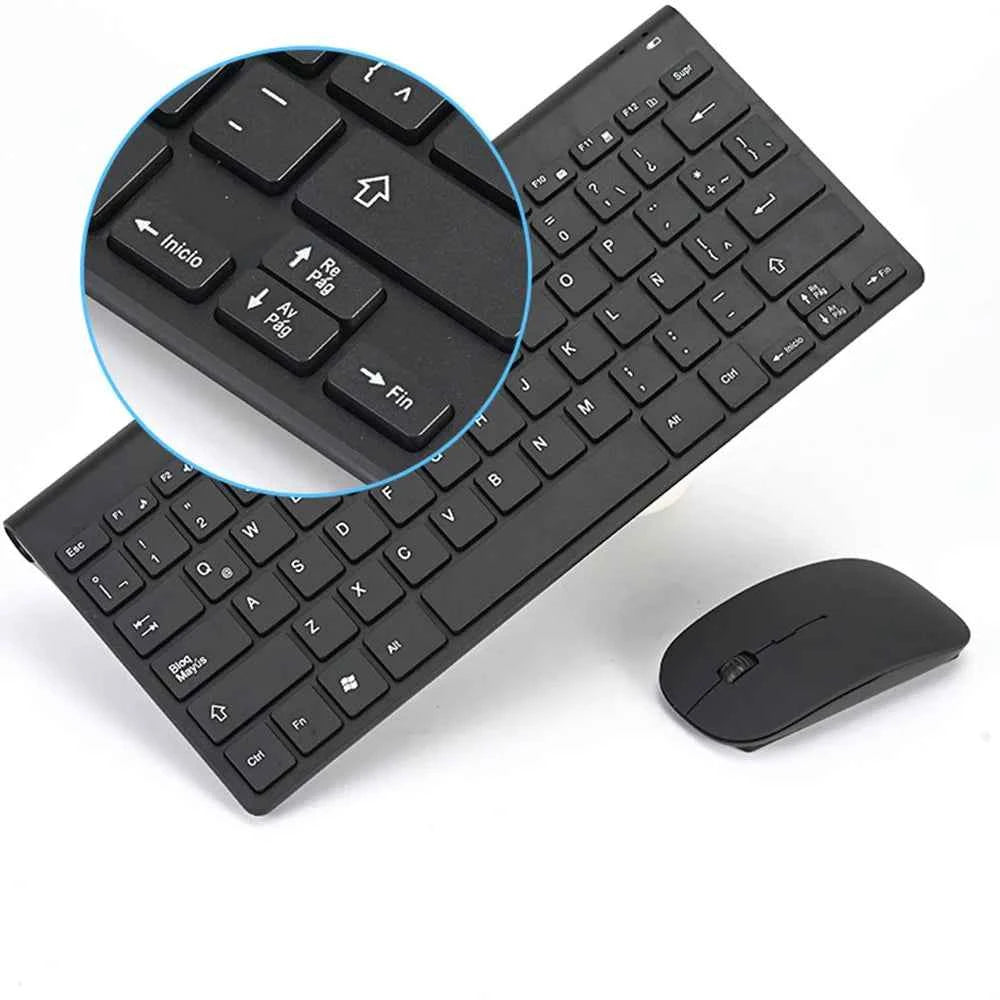 Hot Spanish Keyboard Wireless Mouse For Game PC Player TV Spanish Keyboard and Mouse Set 78Keys Gaming Keyboard Dropshipping