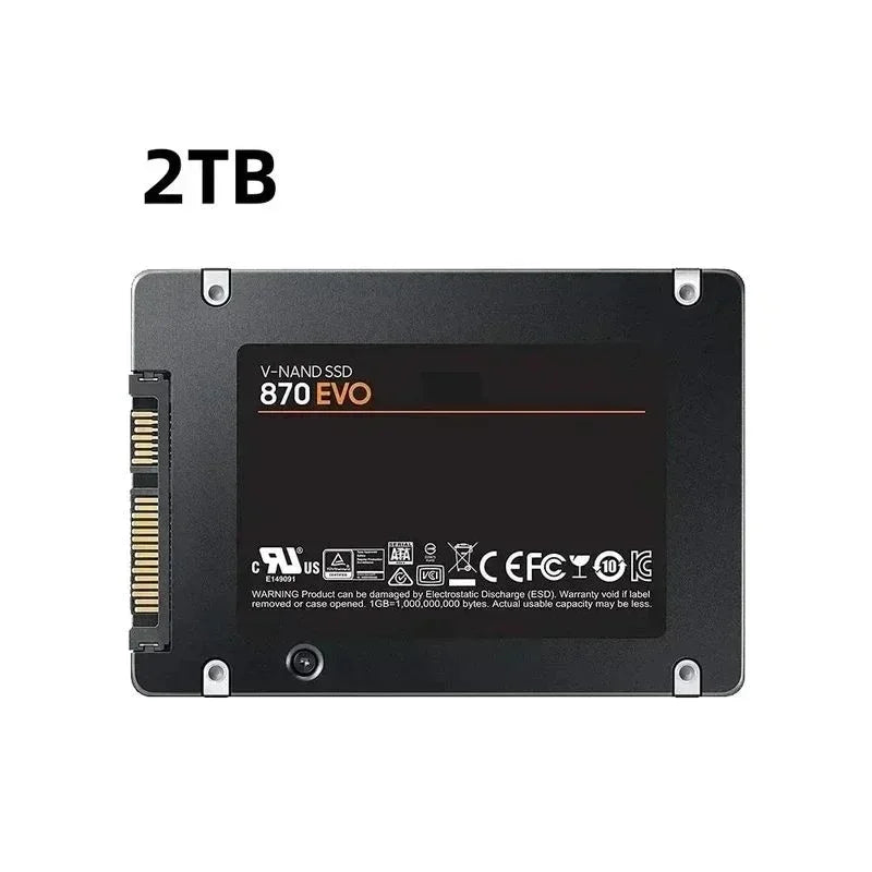 Fast and stable 870 EVO SSD 1TB 2TB 4TB, 2.5-inch SATA3 internal hard drive for laptops, microcomputers, and desktops