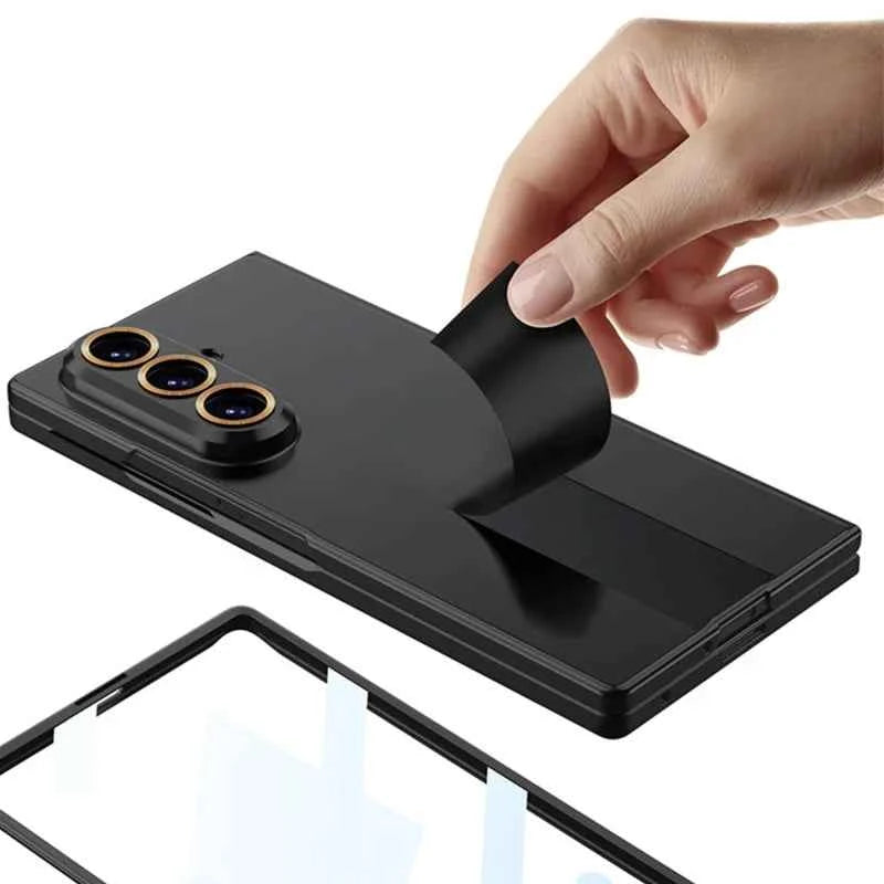 Luxury Fashionable Ultra-thin Phone Case For Samsung Galaxy Z Fold 7 6 5G With Screen Glass Protect Film Matte Protector Cover