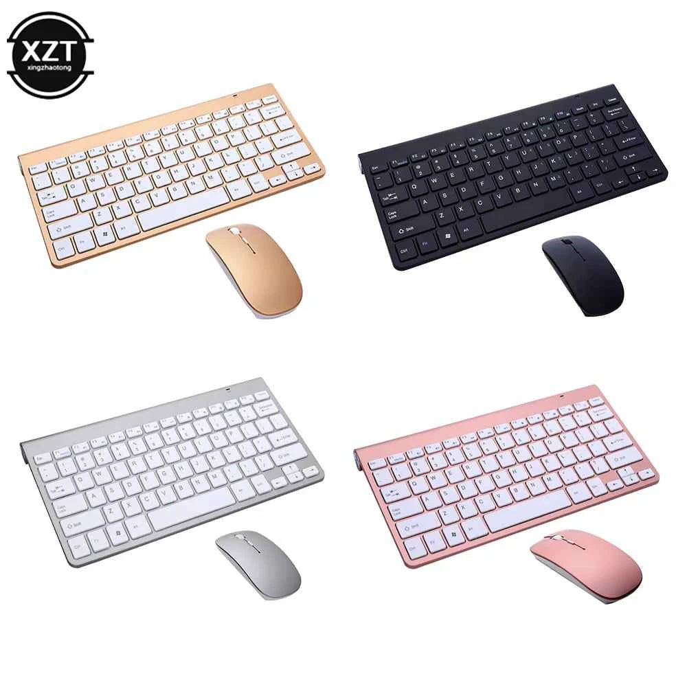 2.4G Wireless Keyboard and Mouse Protable Mini Keyboard Mouse Combo Set For Notebook Laptop Mac Desktop PC Computer Smart TV PS4