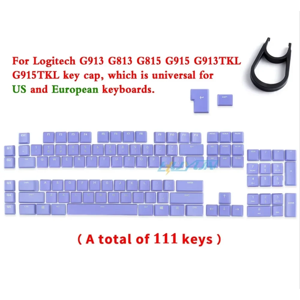 For Logitech G915\G913\G815\G813\TKL87 Gaming Mechanical Keyboard Keycaps Non-slip Textured Replacement Cap