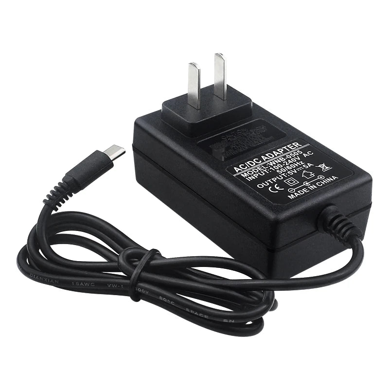 5V 5A Power Adapter for Orange Pi 5 Pro / Max / Ultra / Plus / 4A / RV2 USB Type-C Power Supply EU US UK Plug Raspberry Pi 5 4