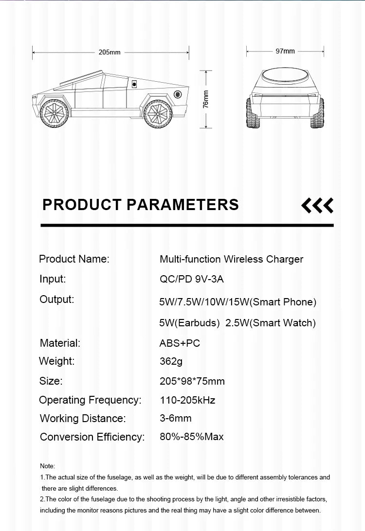 Car Magnetic Wireless Charger Dashboard Stand For iPhone 17 16 15 14 pro Max Samsung Watch AirPods Pro Fast Charging Station