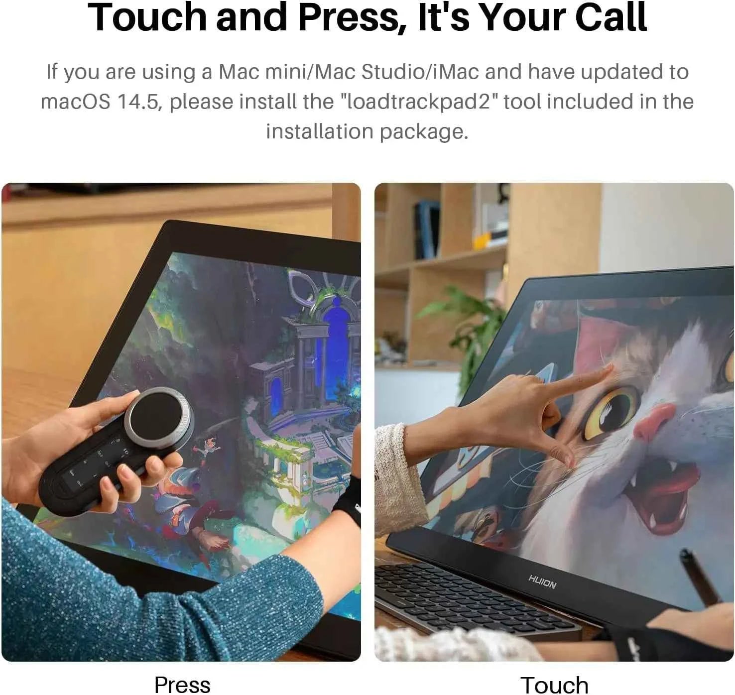 HUION KAMVAS Pro 24 (Gen 3) 4K UHD Touch Drawing Tablet with Screen, Pentech 4, 16K Pressure Levels, Pen Display with Dual Pen